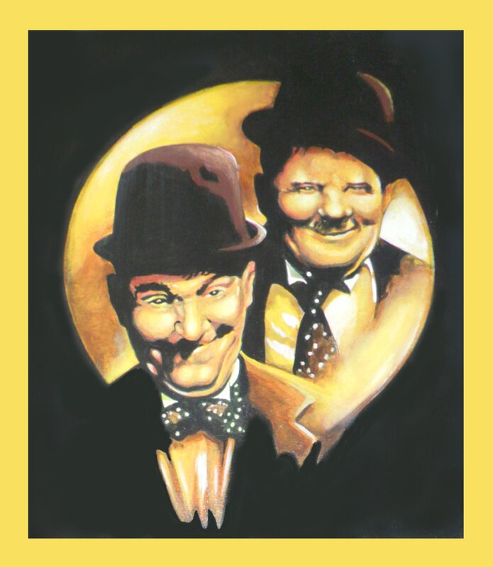 Laurel et hardy par unknown - Illustration originale