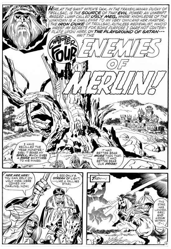 Demon # 4 p. 19 par Jack Kirby, Mike Royer - Planche originale