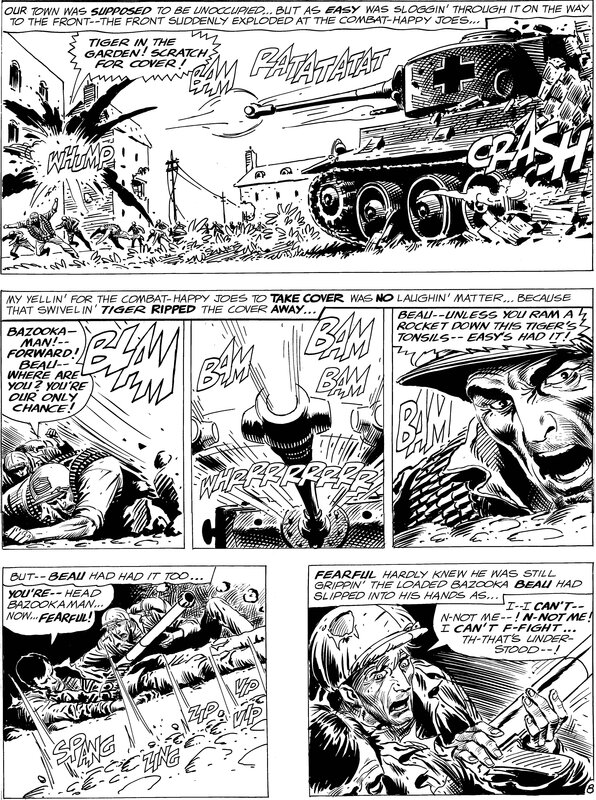 Our Army # 136 p.8 par Joe Kubert - Planche originale