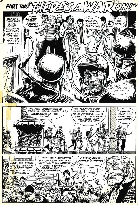 Joe Kubert, Our Army at War # 206 p.7 - Comic Strip