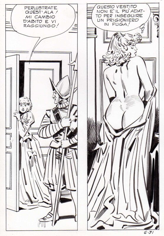 Carlo Panerai, La Moschettiera n°6 (Morte a palazzo) page 31 - Comic Strip