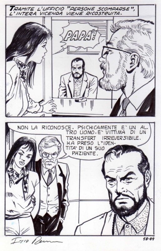 Giovanni Romanini, Psicodelitto, planche 89; parution dans Attualita Proibita 29, épisode 58 - Comic Strip