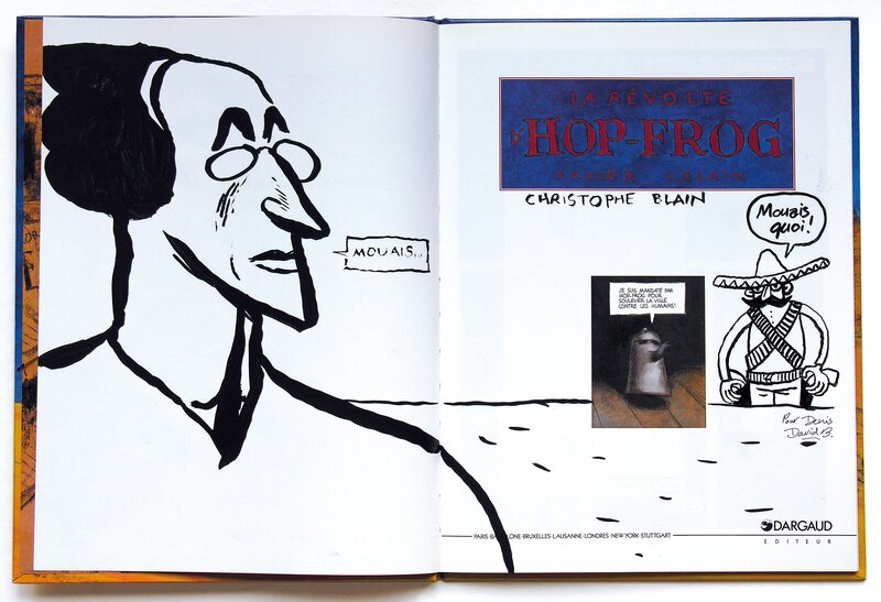 Christophe Blain, David B., La Révolte de Hop-Frog - Sketch