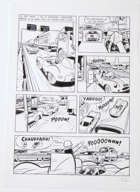 Olivier Schwartz, Inspecteur Bayard - en voiture simone . - Comic Strip