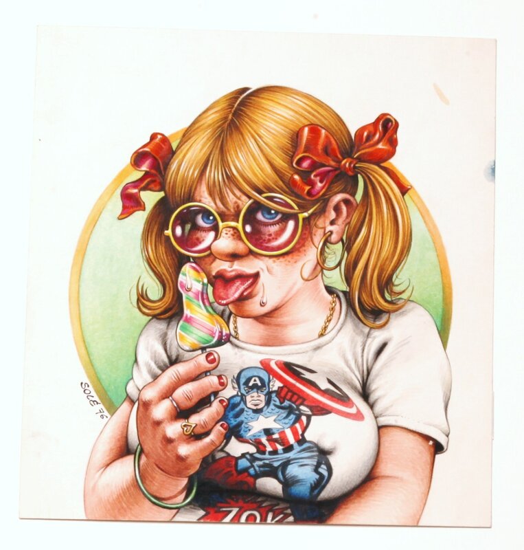 Jean Solé, Moi j'ai toujours un faible pour Captain America !! je me demande ?? - Original Illustration