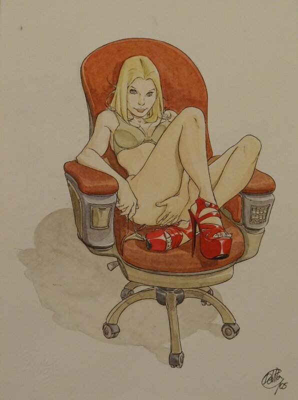 Pin-Up par Giulio De Vita - Illustration originale