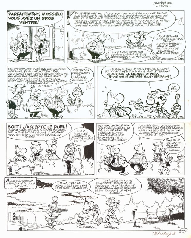 Greg - Achille Talon gag 211 planche 1 - Planche originale