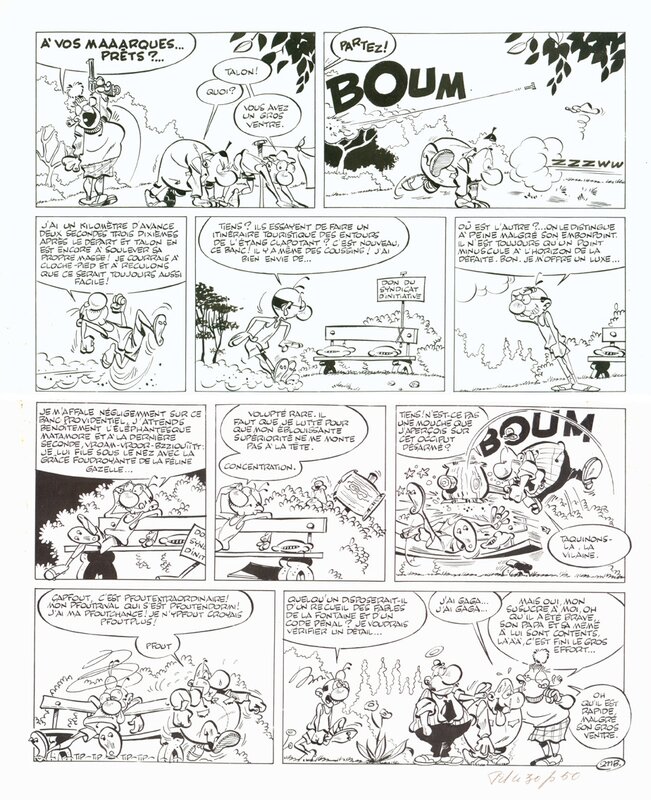 Greg - Achille Talon gag 211 planche 2 - Planche originale