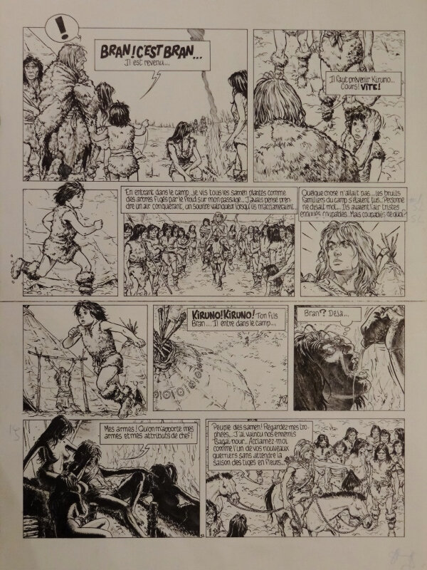 Bran - planche 32 by Philippe Delaby - Comic Strip