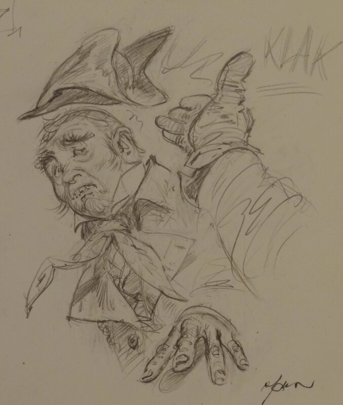Croquis by René Follet - Original art
