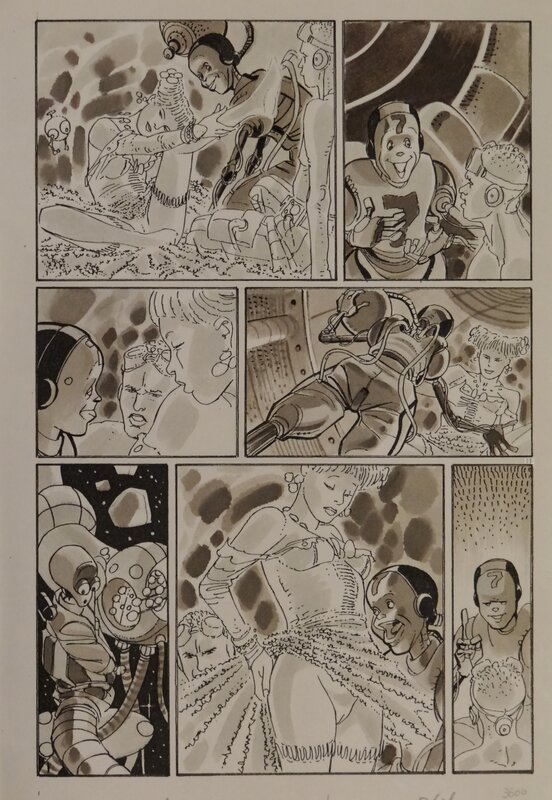 Japanese Manga par Christian Lamquet - Planche originale