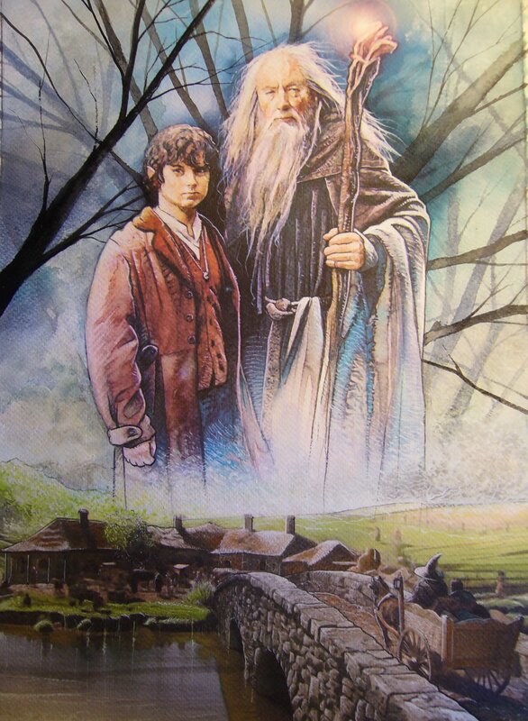 Gandalf par Fabrice Le Hénanff - Planche originale