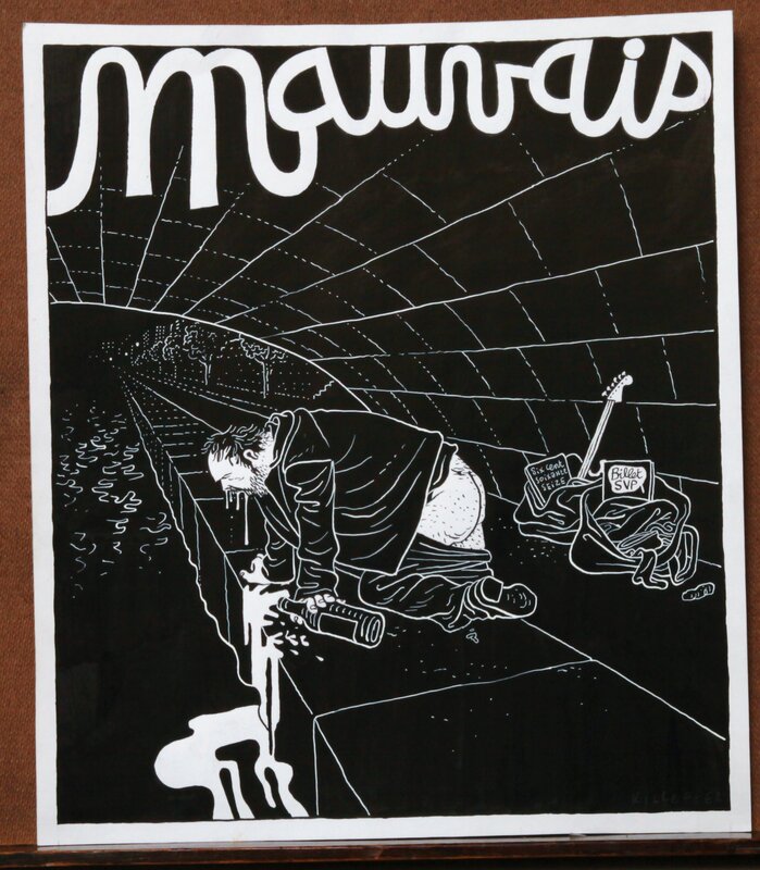 Mauvais by Killoffer - Original Illustration