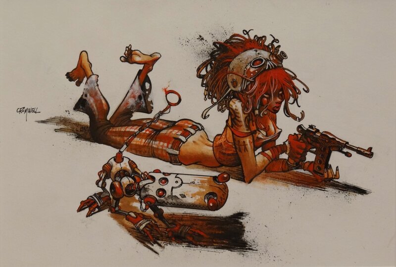 Anita Bomba by Cromwell - Original Illustration