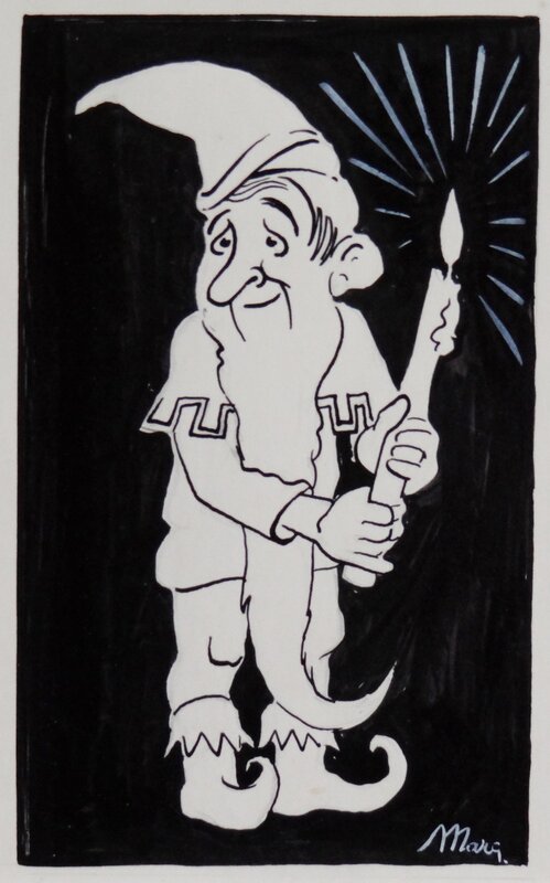 Lutin par Marc Sleen - Illustration originale