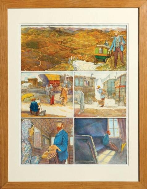Smudja - Vincent et Van Gogh - Planche originale