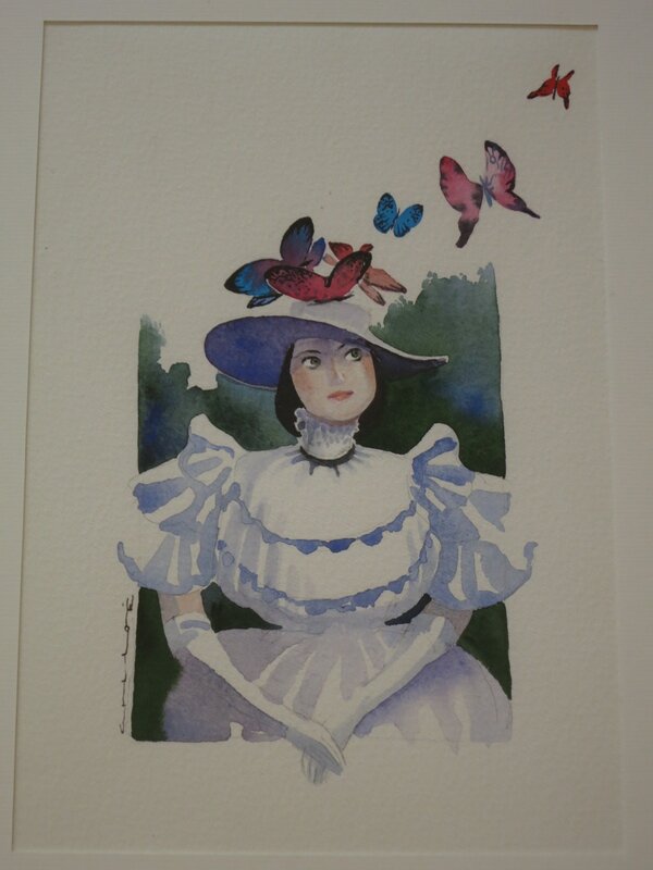 Ida, les papillons par Chloé Cruchaudet - Illustration originale