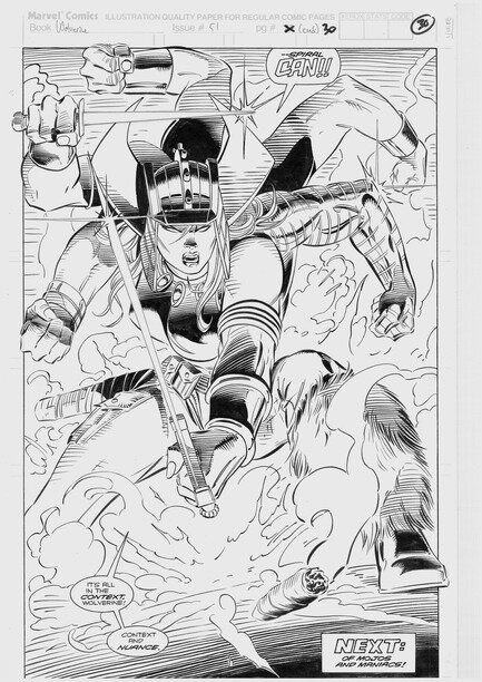 Andy Kubert, Dan Green, Wolverine Vol.2 #51 p30 - Comic Strip