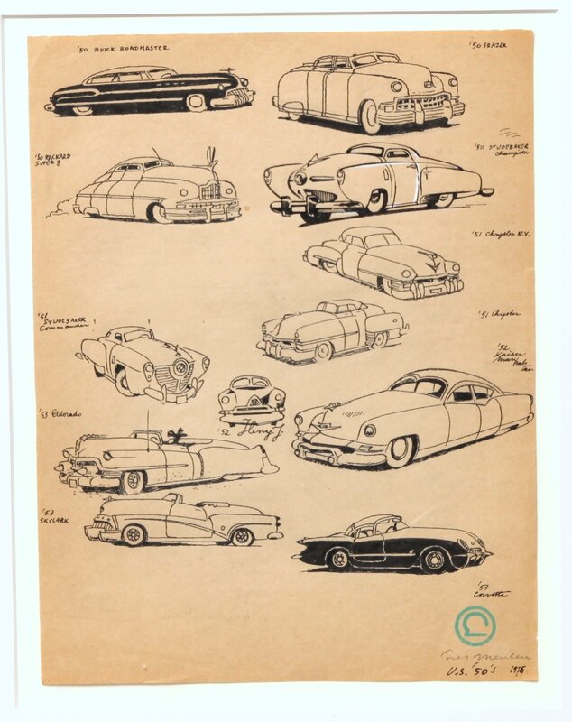 Cars DESIGN par Ever Meulen - Illustration originale