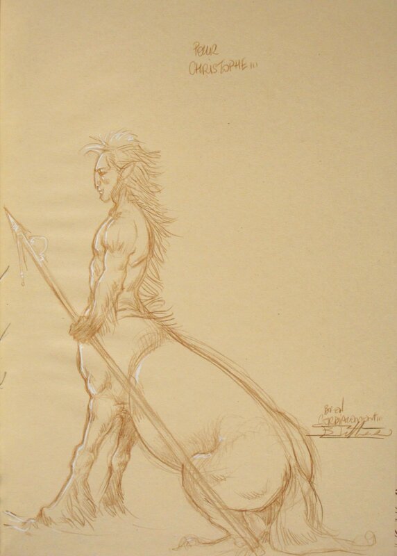 Un centaure par Béatrice TILLIER - Dédicace