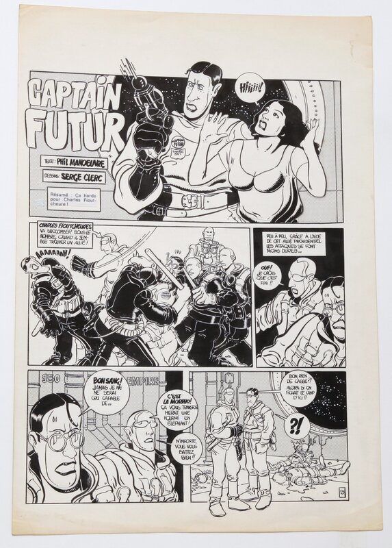 Serge Clerc, Capitaine FUTUR - Planche 13 - Comic Strip