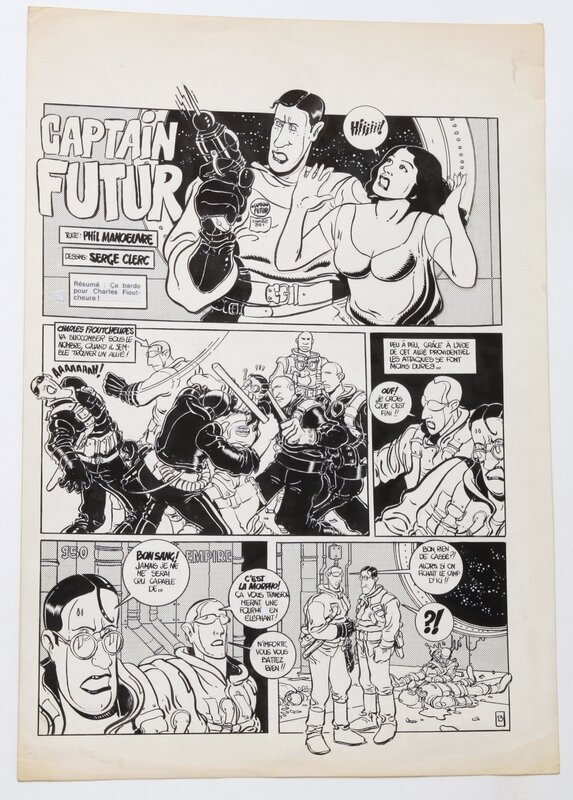 Serge Clerc, Capitaine FUTUR - Planche 13 - Planche originale