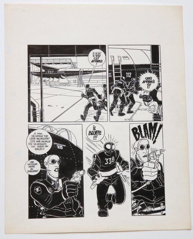 Serge Clerc, Sx1 - L'espadon - Planche 17 de Captain Futur ... - Comic Strip