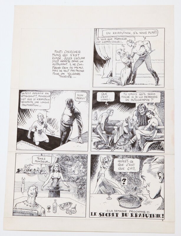 Nikita Mandryka, Revoila Jules !! épisode trois...  Le kraputnik se fait rare de nos jours - Planche originale