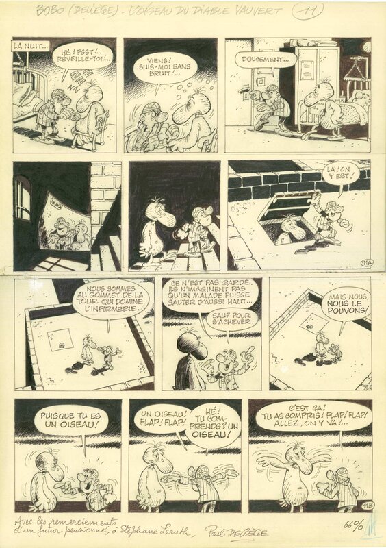 Bobo par Paul Deliège - Planche originale