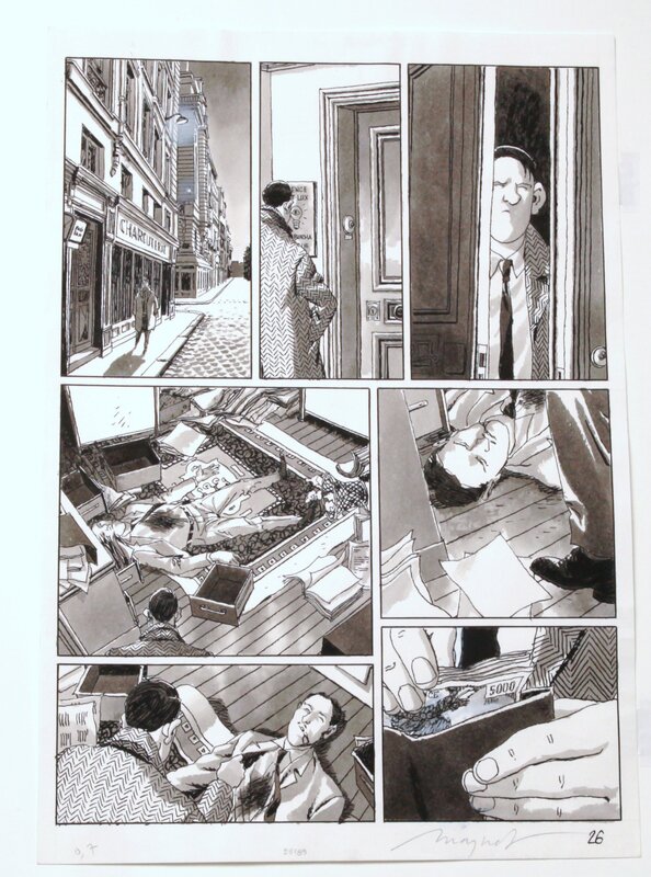 Emmanuel Moynot, Le SOLEIL NAIT DERRIERE LE LOUVRE - Planche 26 - Planche originale