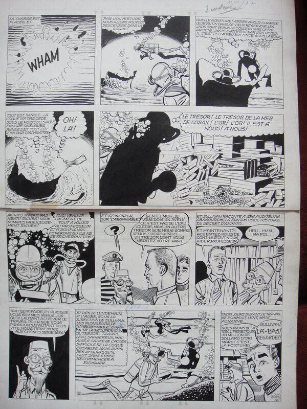 Marc Dacier par Eddy Paape, Jean-Michel Charlier - Planche originale