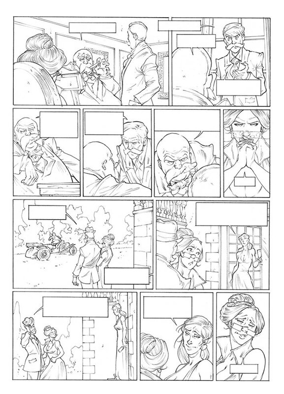 Sylvain Guinebaud, Planche originale Miss Crumble N°35 - Planche originale