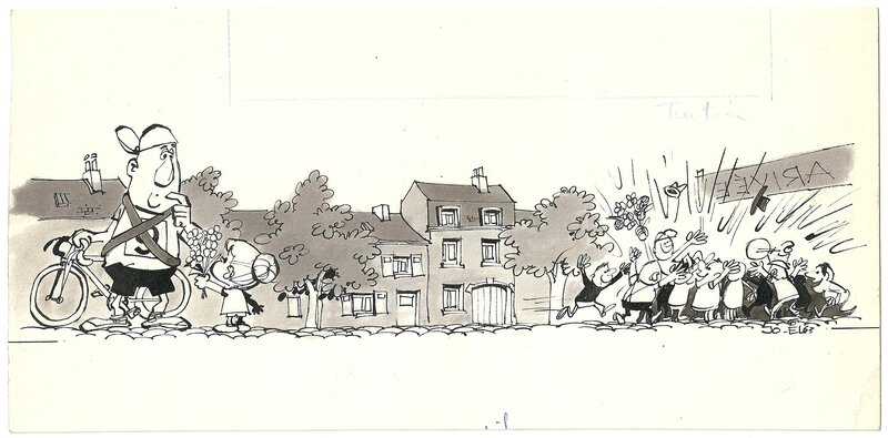 Jo-El Azara, Illustration rédactionnelle journal Tintin. - Illustration originale