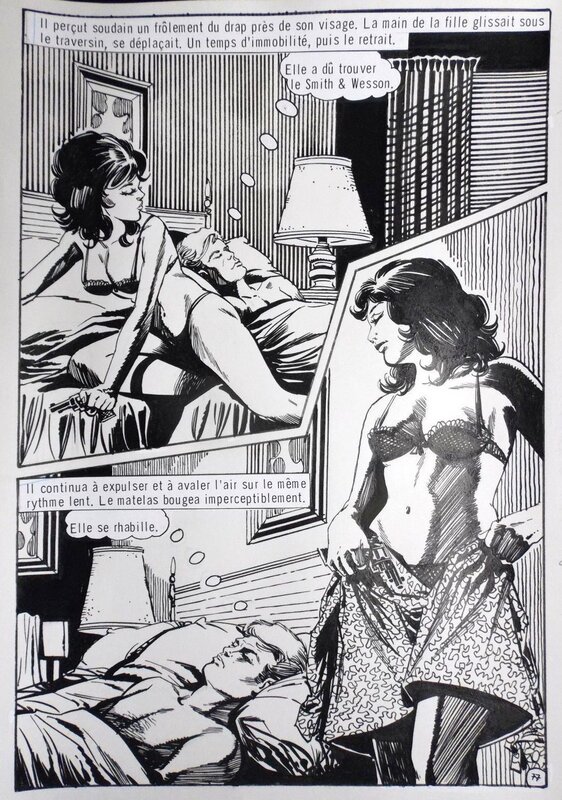 Xavier Musquera, Ce soir à Chiraz, Vicomte - Le Vicomte n°16 page 77, comics pocket, Artima, juin 1980 - Comic Strip