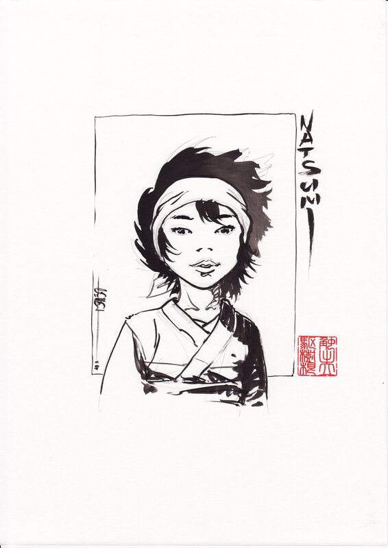 Natsumi by Frédéric Genêt - Original Illustration