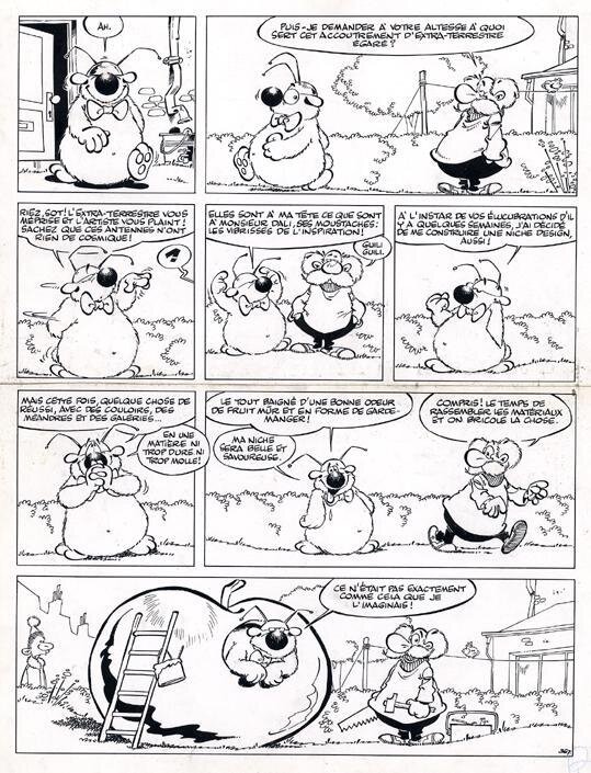 Cubitus par Dupa - Planche originale