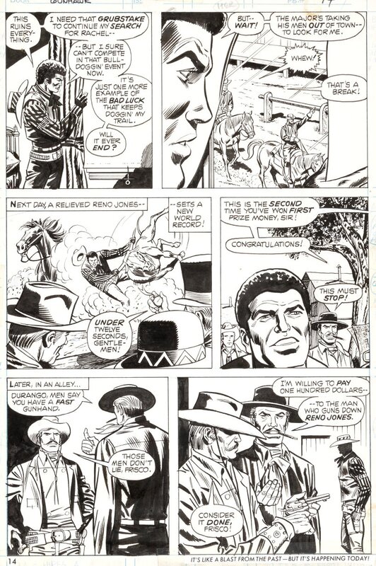 Dick Ayers, Frank Giacoia, Gunhawks #7 p.14, 1973 - RIP Mr. Ayers - Planche originale