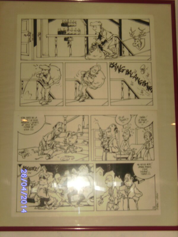 Les CAMBRIOLEURS par Clarke - Planche originale