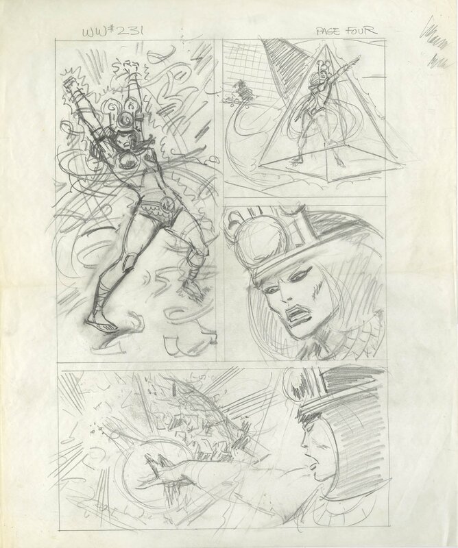 Bob Brown, Wonder Woman #231 p.4 Prelim, 1977 - Œuvre originale