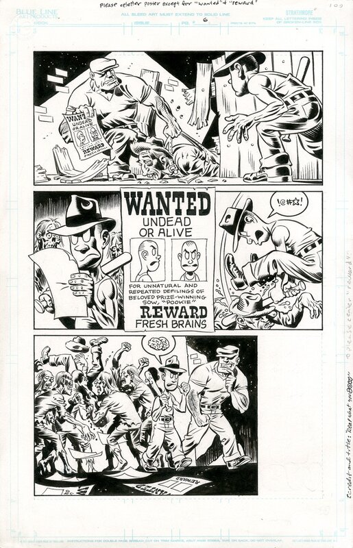 Hilary Barta, The GOON NOIR #2 p.6, 2006 - Planche originale