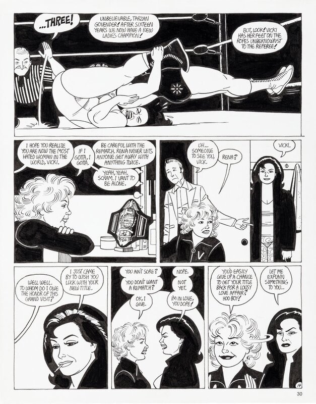 Jaime Hernandez, LOVE AND ROCKETS #41 p.14, 1993 - Comic Strip