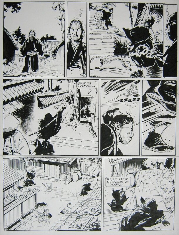 Michetz, Bosse, Kogaratsu 8 - Sous le regard de la lune - Planche originale