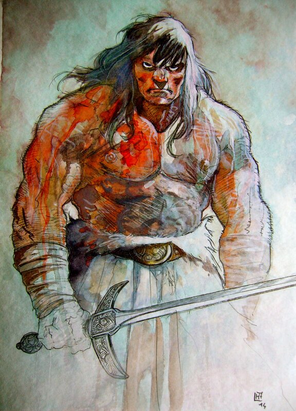 Conan by Fabrice Le Hénanff - Original Illustration