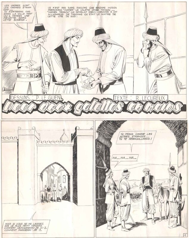 Pierre Le Guen, Roger Lécureux, L'insaisissable Nasdine Hodja - Comic Strip