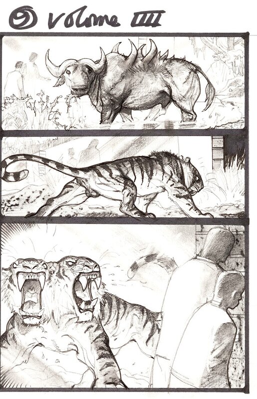 Simon Bisley, The TOWER CHRONICLES: GEISTHAWK Vol. 4 p.9, 2013 - Planche originale