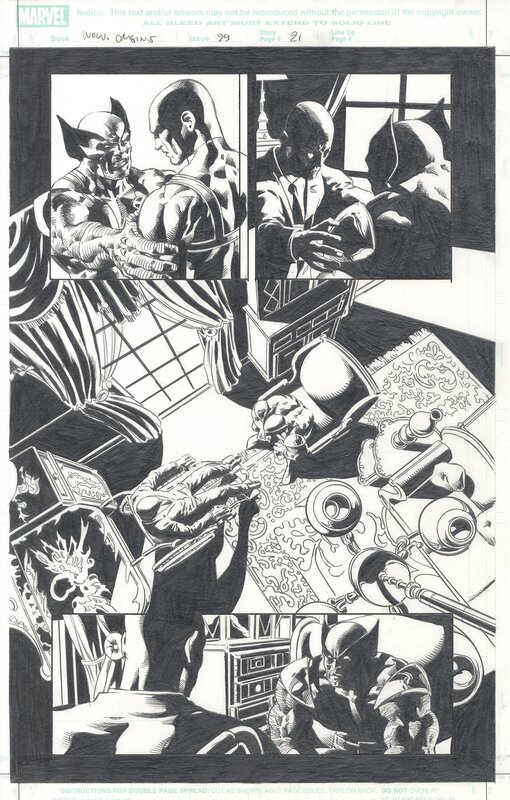 For sale - Mike Deodato Jr., Wolverine Origins - Original Sin - & Professeur Xavier - Mike Deodato - Comic Strip