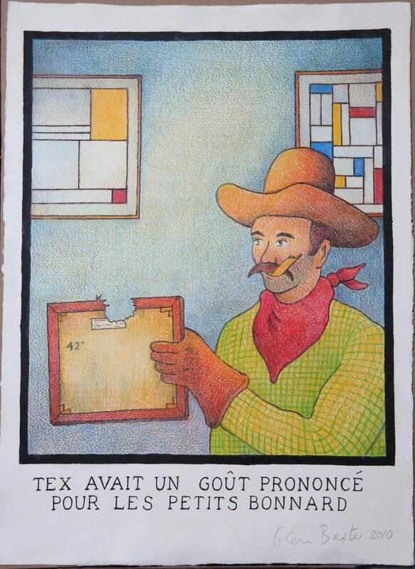 C'est BONNARD !! par Glen Baxter - Illustration originale