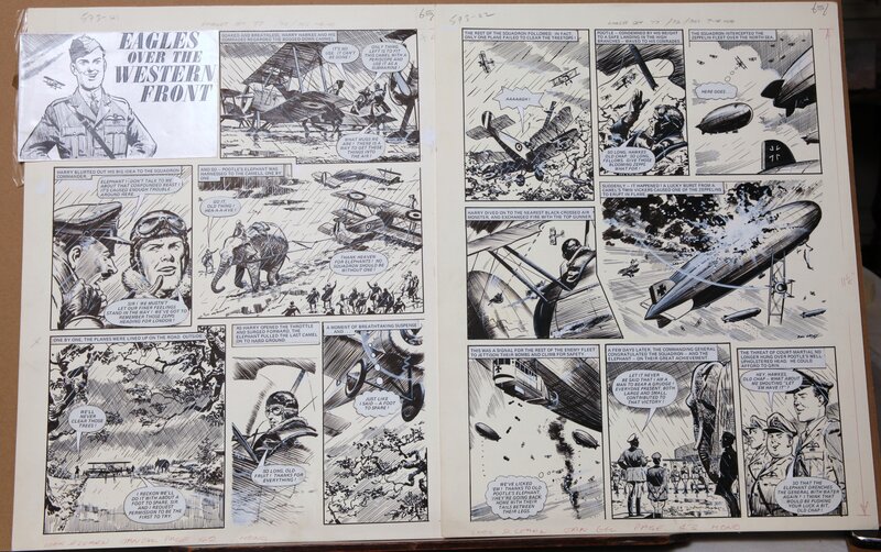 Bill Lacey, Mike Butterworth, Eagles Over the Western Front - Original Illustration