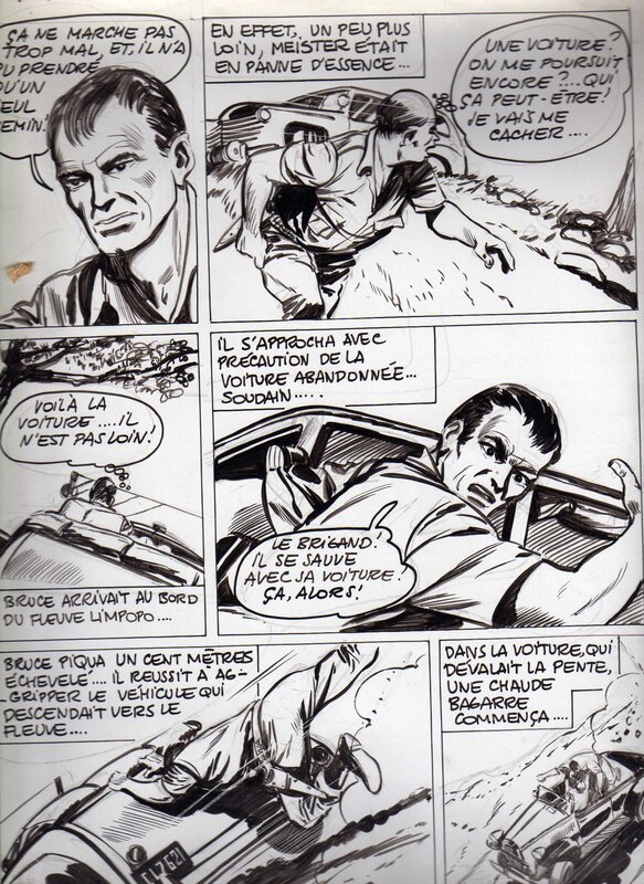 Pierre Dupuis, Alan Bruce - Planche d'une aventure indéterminée - Planche originale