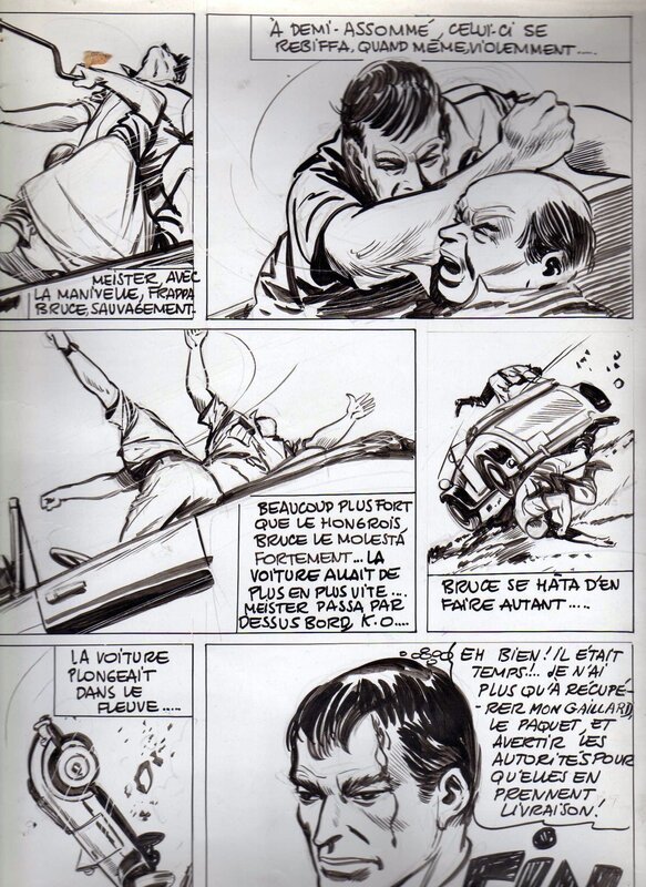 Pierre Dupuis, Alan Bruce - Planche finale d'une aventure indéterminée - Comic Strip